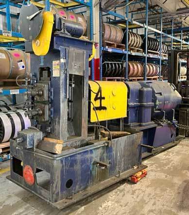 WATERBURY FARREL 8" X 5" 2 HI WIRE FLATTENING ROLLING MILL WIRE MACHINERY, FLATTENING MILLS | Machinery International Corp